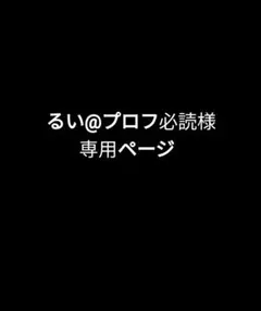 るい@プロフ必読様専用ページ