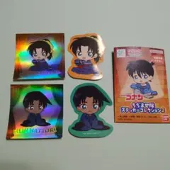 コナン ちぢませ隊ステッカー2 平次＆和葉