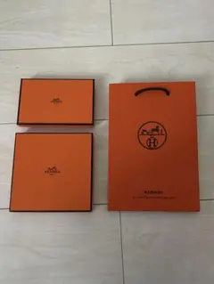 HERMES ショップ袋 ショッパー 空箱 セット - メルカリ