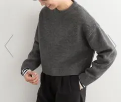 【2/10まで未使用、試着のみ】アーバンリサーチドアーズ　ショート丈ウールニット