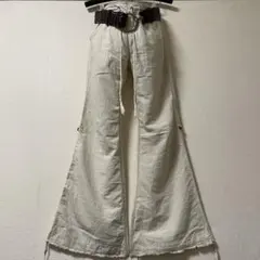 希少00s goa gimmick cargo flare skirt スカート - メルカリ