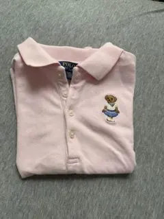 ★美品★ ポロ　ラルフローレン　ポロシャツ　ポロベア　4T くま刺繍　女の子