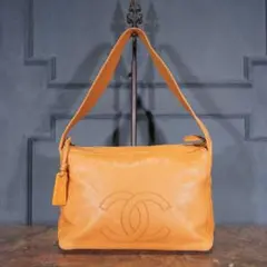 CHANEL シャネルココマーク刺繍デザインレザーセミショルダーバッグのサムネイル