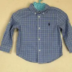 Ralph Lauren チェック柄 ボタンダウンシャツ　90㎝