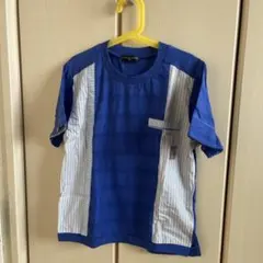 zuppa di zucca 青 ストライプ Tシャツ 140cm