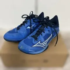 Mizuno Wave claw 青 バドミントンシューズ25.5 1ヶ月使用②のサムネイル