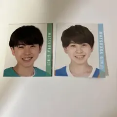 新品未使用 Go！Go！kids松浦銀志 デタカ2枚セット 厚紙 ジャニーズJr