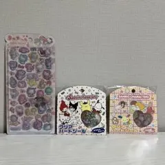 【新品・未開封】正規品 サンリオ うるちゅるポップ シール 3枚セット おはじき