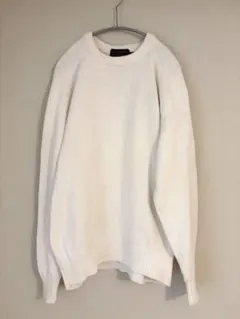 エディーバウワー　ホワイトニット　黒タグ　XL