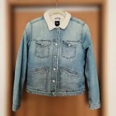 【Gap】 デニムジャケット ボアジャケット もこもこ Мサイズ