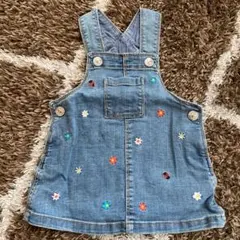 H&M デニム ジャンパースカート70