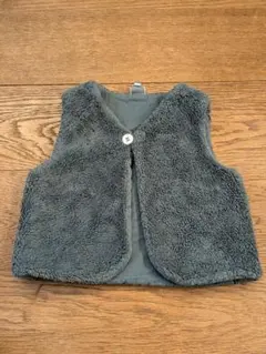 BONTON ベビー　ボアベスト グレー サイズ3