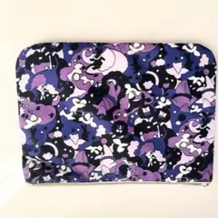 ✨ANNA SUI ✨ 幻想ナイト柄ポーチ★月・星・鳥モチーフ パープル