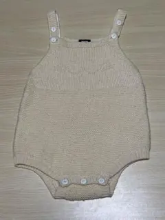 Aosta Lサイズ 韓国ベビー服 イエロー系のクリーム色 ニットセーター 猫