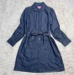 【美品】kate spade デニムシャツワンピース ケイトスペード