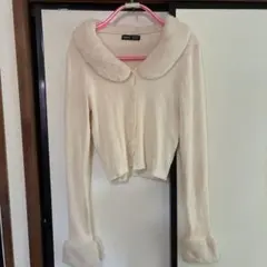 SHEIN アイボリー リブ編み セーター S