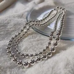 【8mm】シルバー925 ボールチェーンネックレス RN057