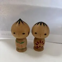 こけし　2体セット　昭和レトロ　こけしペア　郷土玩具 民芸品 和風 レトロ