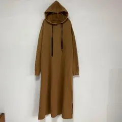 【Boujeloud】スウェット　ロングワンピース 長袖　フード　マキシ丈のサムネイル