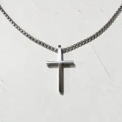 十字架 ネックレス シルバー クロス ロザリオ シンプル