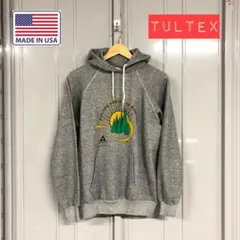 ＴＵＬＴＥＸ　パーカー　ＵＳＡ製　Ｌサイズ　グレー　杢　霜降り　ヴィンテージ