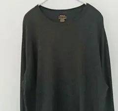 【POLO RALPH LAUREN】長袖Tシャツ XL ダークグレー