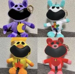 ポピープレイタイム　スマイリングクリッターズ　ぬいぐるみ　マスコット　4体