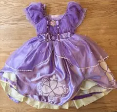 ちいさなプリンセス ソフィア 紫色 フリルドレス 120cm ディズニー
