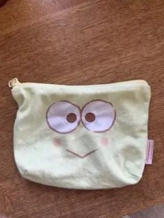 サンリオ　ふわふわFACE台形ポーチ　けろけろけろっぴ