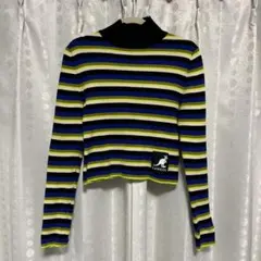 Ｈ&M KANGOL コラボ ボーダーニット Sサイズ