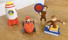 おさるのジョージ フィギュアセット 4体　マクドナルド　ハッピーセット