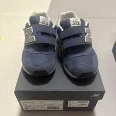 ニューバランス キッズ スニーカー マジックテープ 313 ネイビー 19cm