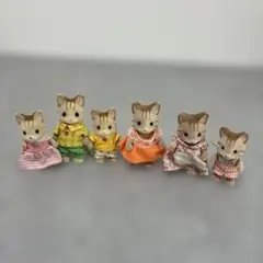 シルバニアファミリー 猫の人形セット 6体