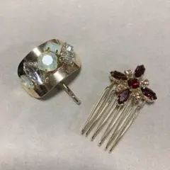 ゴールド ヘアコーム ヘアアクセ かんざし セット