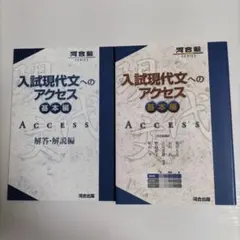 入試現代文へのアクセス基本編