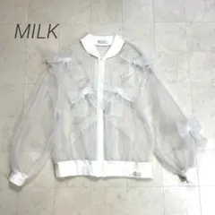 MILK★美品★シースルー リボンブルゾンのサムネイル
