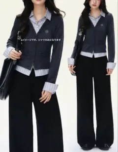 H&M ストライプシャツ