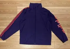 adidas 紫色 ハーフジップ ジャケット 古着
