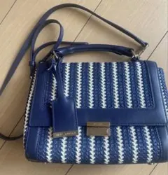 JILLSTUARTチャーム付ネイビーハンドバックショルダーバック