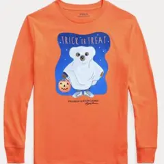 薄手 橙 新品 POLO ポロ ラルフローレン ポロベアー トレーナー パーカー