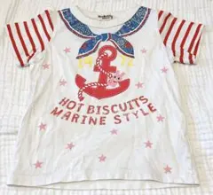 ミキハウス　ホットビスケッツ 半袖Tシャツ　うさぎ　100