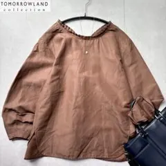 極美品✨トゥモローランド デプレ シアーコットン ギャザーブラウス