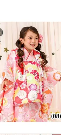 今だから 早期大幅値下げ フルセット 七五三着物 三歳祝着(黄色小花柄