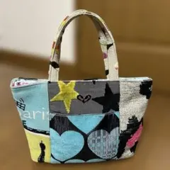 ☆ Think Bee! カラフルパッチワークトートバッグ