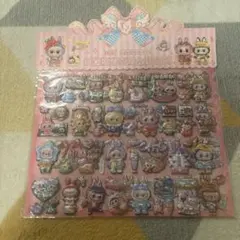 LABUBU 3D立体 キラキラ ぷくぷくシール 2枚つづり1se 残り2