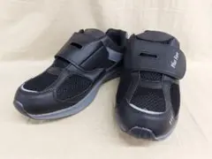 【特価】スニーカー　マジック　26.5cm　ブラック　軽量　介護　スポーツ