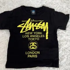 Stüssy カジュアルTシャツ S/90 ブラック/イエロー