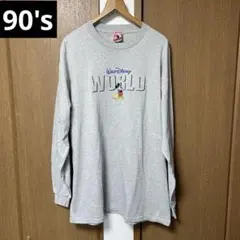 90's USA製 ミッキーマウス ロングスリーブカットソー