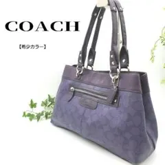 ミ*マ様 【美品】稀少カラー COACH シグネチャー トート ハンドバッグ レ