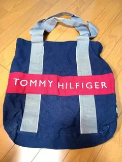 TOMMY HILFIGER トートバッグ ネイビー/レッド